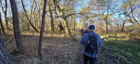 Belle rencontre sur les sentiers !